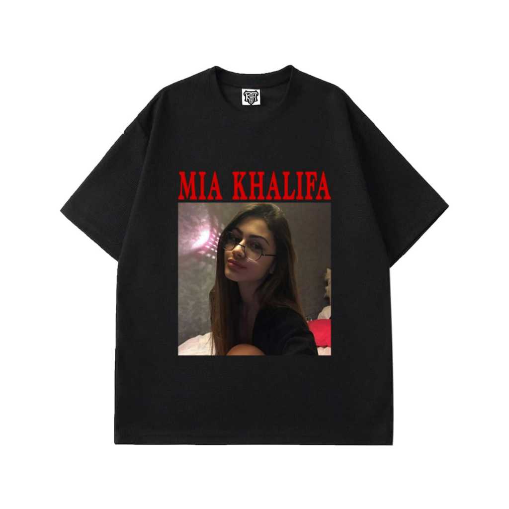 TAKESHI CLOTHING Tshirt MIA KHALIFA VOL.2 Vintage lengan pendek Hitam Kaos distro Unisex