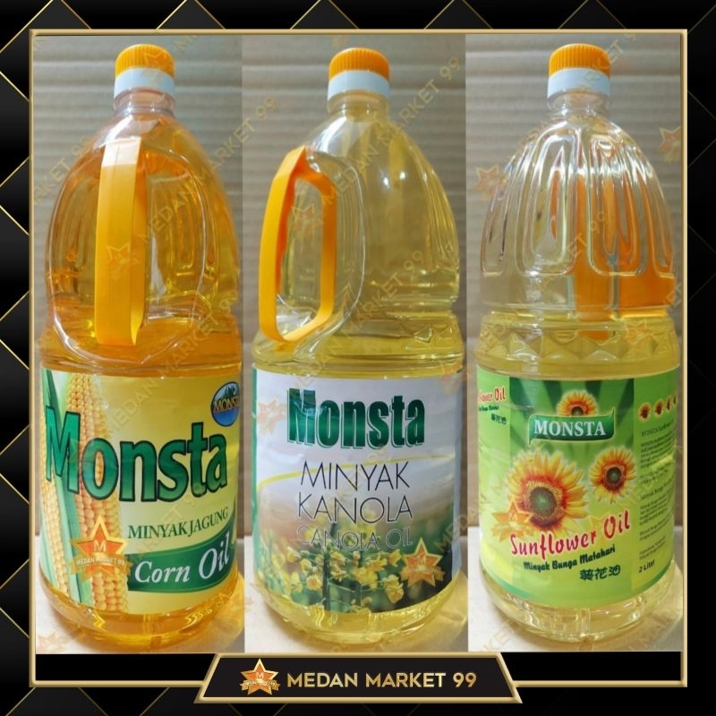 

MONSTA | SUN FLOWER OIL 2L IMPORT/MINYAK BUNGA MATAHARI/CANOLA OIL/KANOLA OIL/CORN OIL/ MINYAK JAGUNG/ MINYAK MAKAN/ MINYAK MASAK/MINYAK GORENG