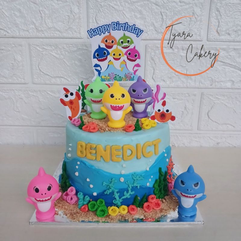 

Cake Baby Shark | Cake Tema Laut | Cake Custom Bandung