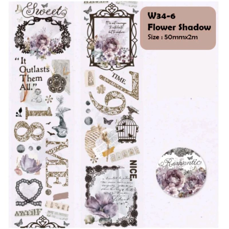 

WASHI TAPE HARGA 1 ROLL/ PET TAPE SELOTIP VINTAGE/ PVC SELOTIP TAPE/ SELOTIP JEPANG/ DECO TAPE