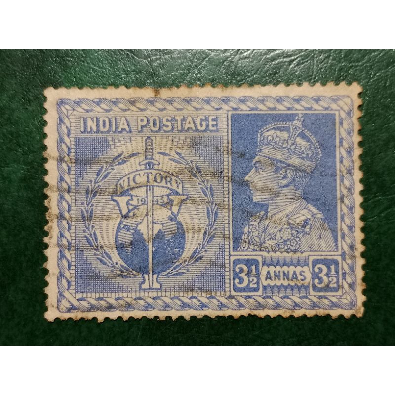 

Prangko India 3 1/2 Annas King George VI Tahun 1946 USED