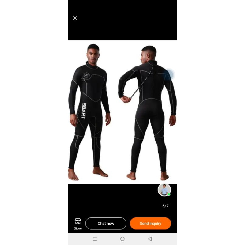 alat selam wetsuit 3mm
