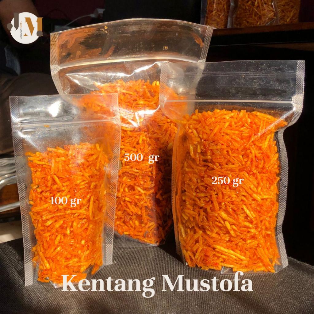 

Kentang Mustofa 1kg Pedas Manis Kering Cemilan Snack Lauk Keripik Crispy Renyah Balado - JM