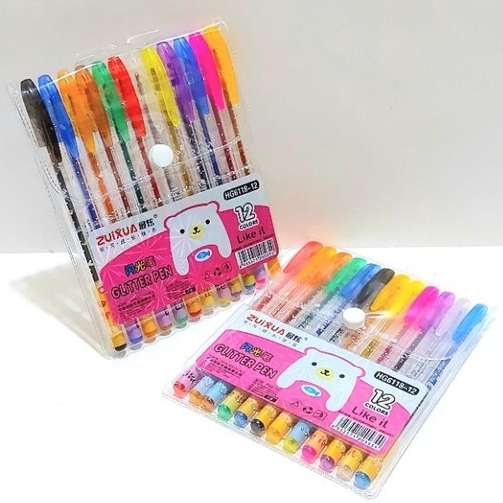 

Pulpen Gel Neon Warna Warni (12 pcs)