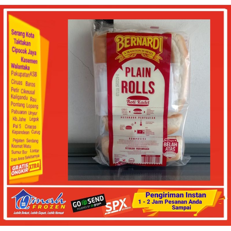 

Roti HoT Dog Bernadi isi 6 pcs, Frozen Serang