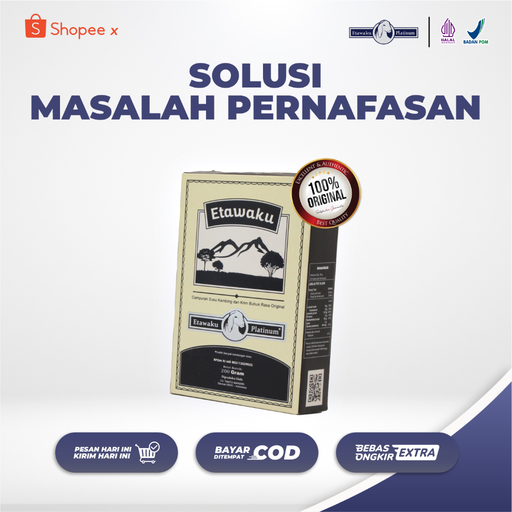 

Susu Etawaku Platinum Original - Solusi Masalah Pernafasan Batuk TBC Paru Paru dengan Terapi Susu