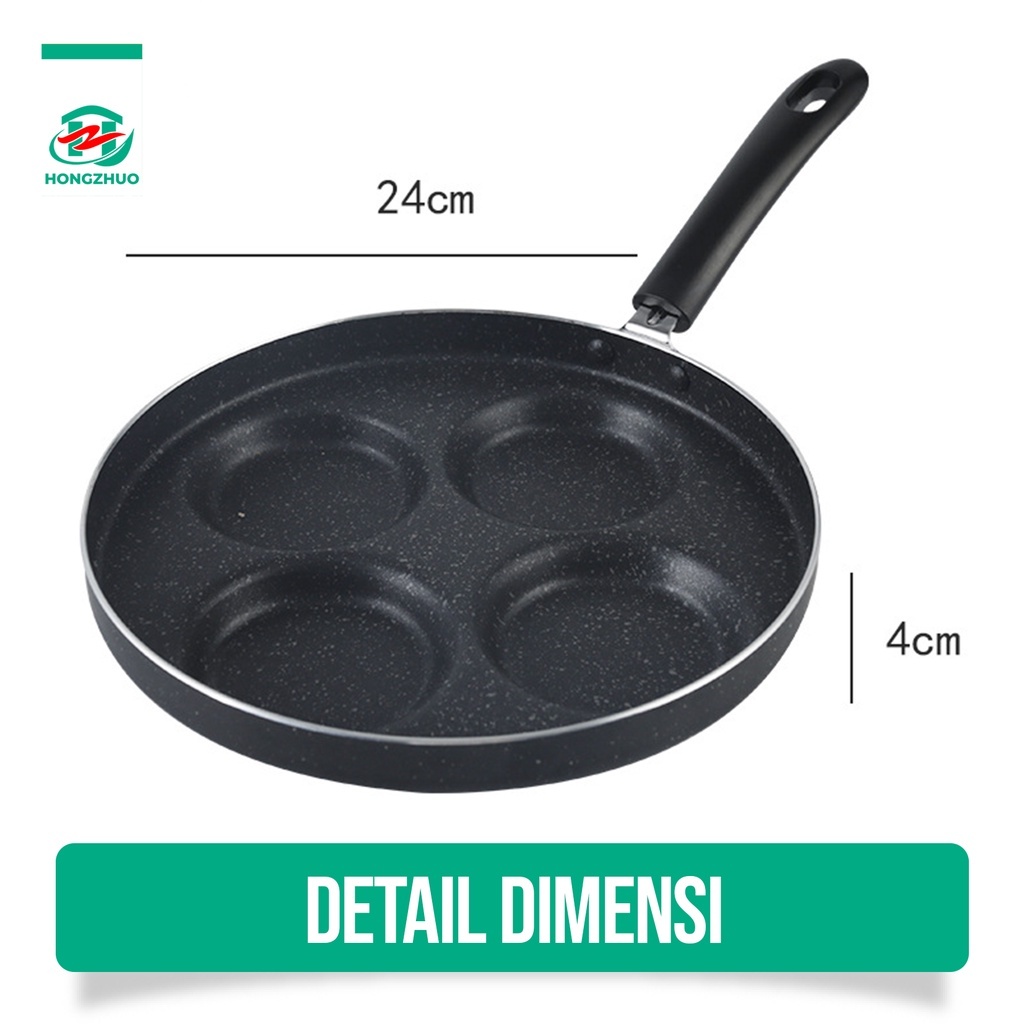 HOT PRODUCT Hongzhuo Panci Penggorengan Telur Pancake/Panci Steak Grill Egg Telur Omelet Pan