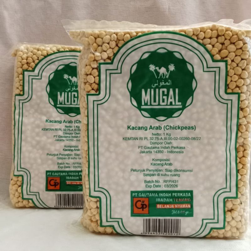 

Kacang Arab Mugal 1kg/ Kacang Arab Chickpeas