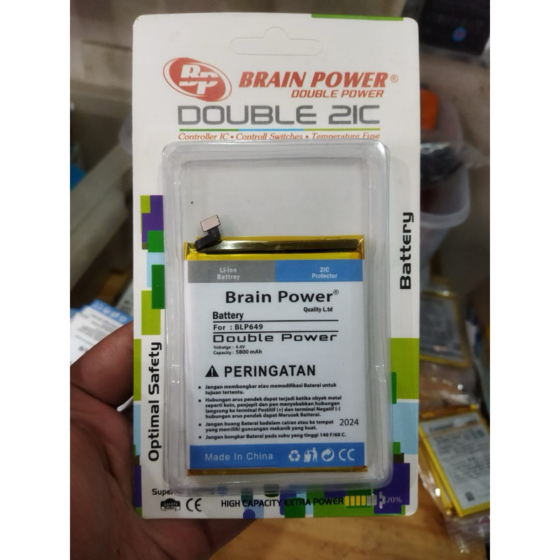 BATRE BATERAI BRAIN POWER DOUBLE POWER OPPO A83 BLP649