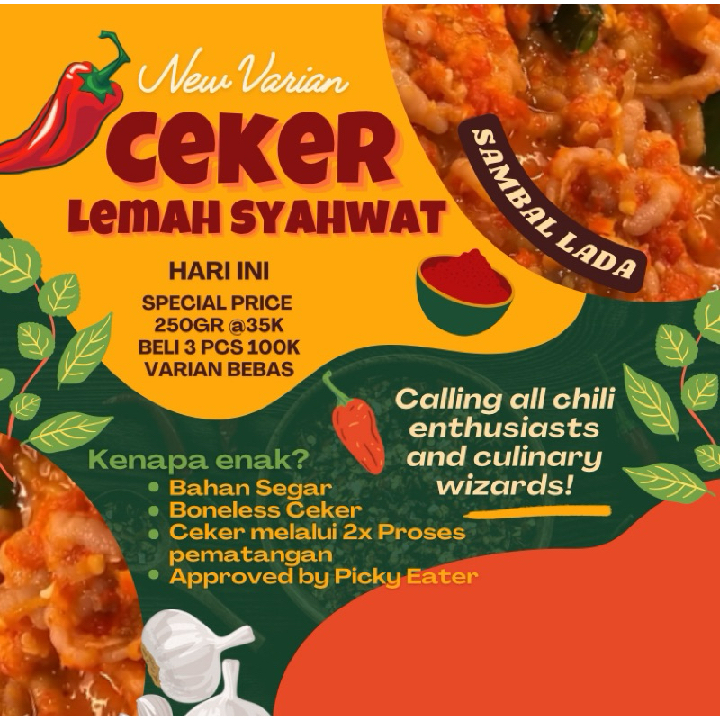 

SAMBAL LADA CEKER TANPA TULANG 200gr