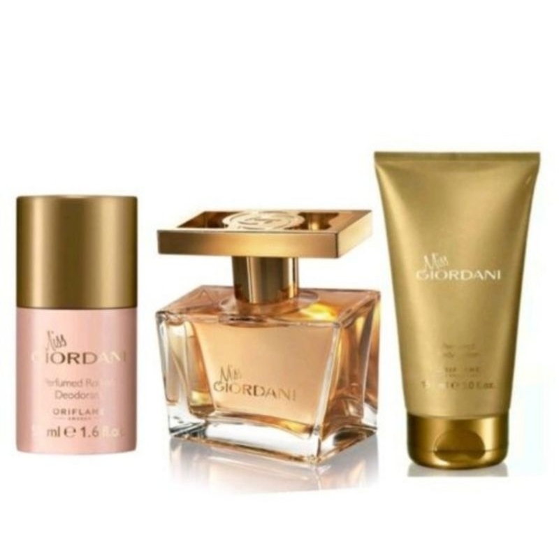 SET GIORDANI ORIFLAME ORIGINAL/PARFUME/DEODORAN/BODY LOTION