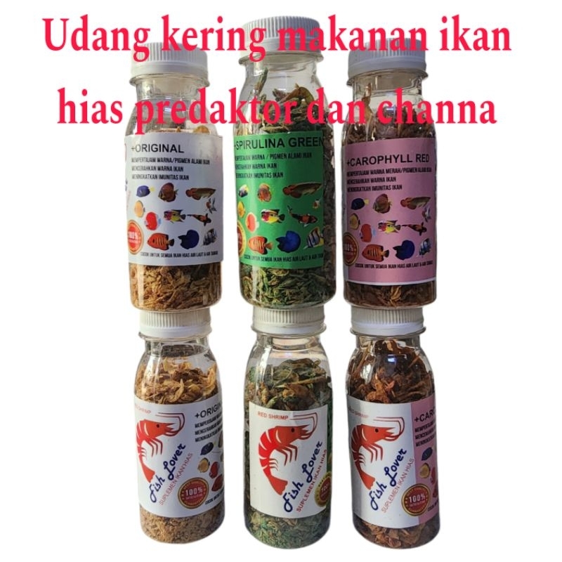 Best Makanan Ikan Predator Udang Kering Mini