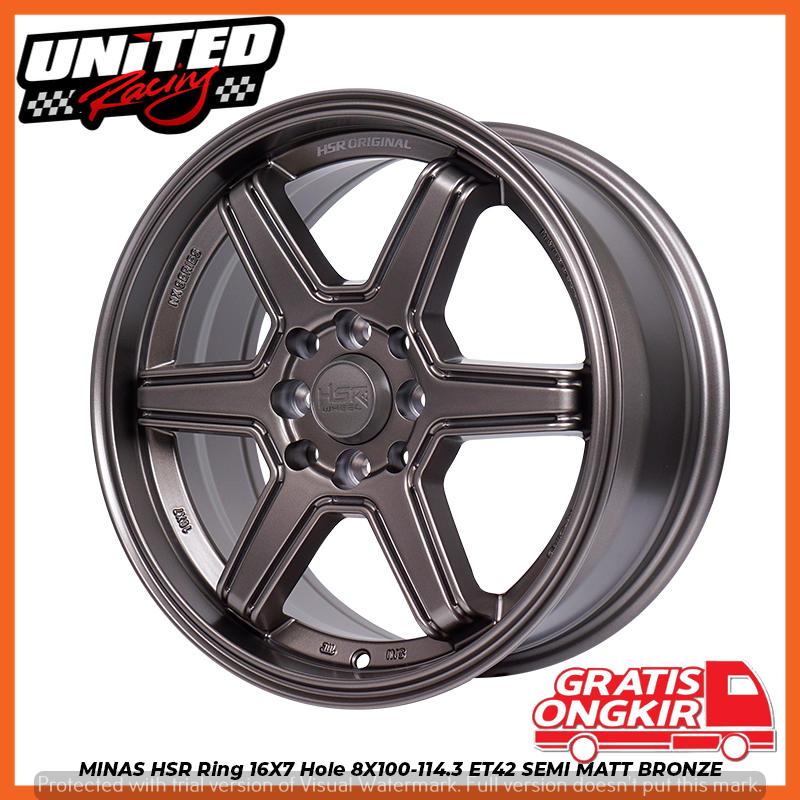 VELG RACING TE37 HSR MINAS RING 16 MOBIL MIRAGE DATSUN GO SWIFT CEFIRO R16 FELEK MODIFIKASI BRONZE