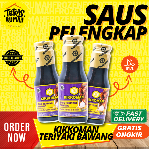 

KIKKOMAN SAUCE - SAUS TERIYAKI BAWANG GARLIC TERIYAKI 300gr