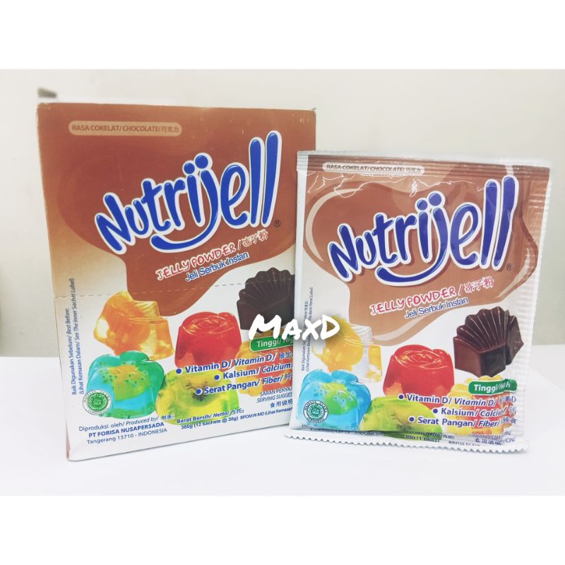 

Nutrijell Jelly Serbuk Instan Rasa Cokelat 30g× 12 Pcs 1 Box