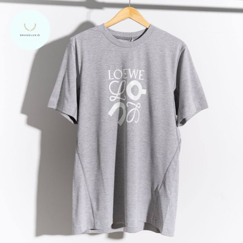 Loewe Active tshirt in technical jersey Grey Melange