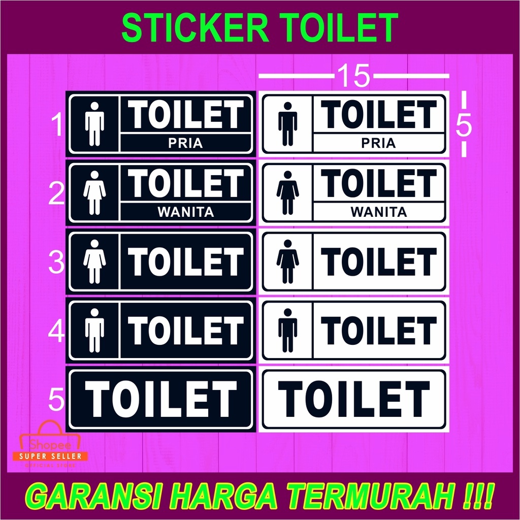 

STICKER TOILET