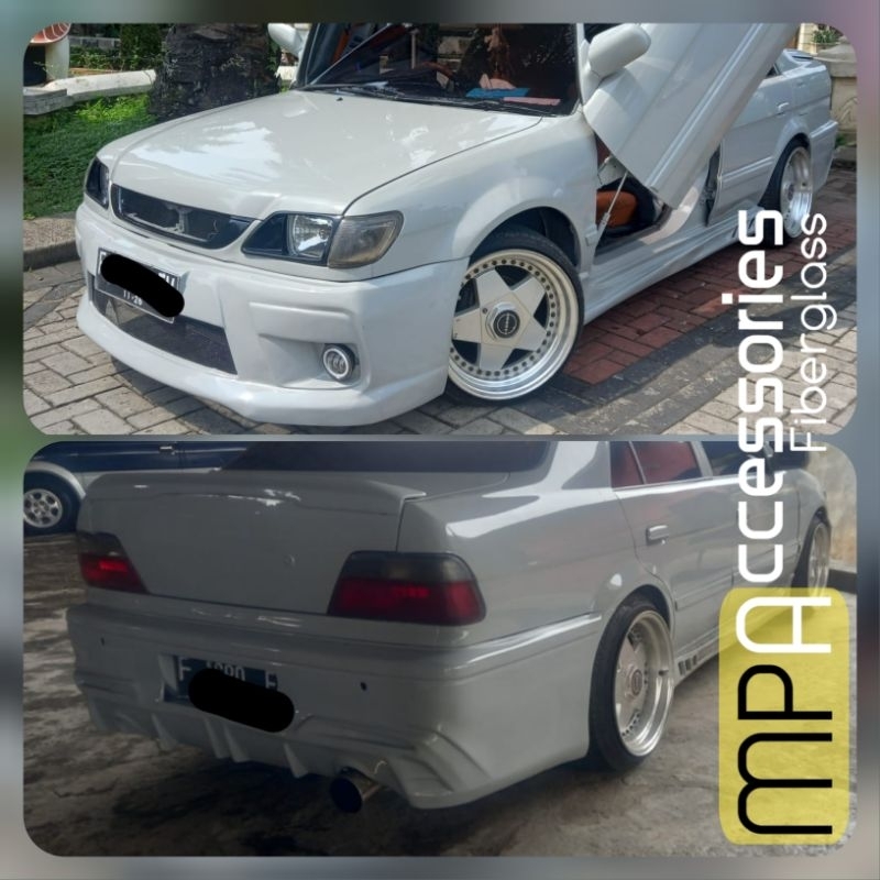 Fullset bodykit  khusus soluna thn1997-2003 type GLI dan XLI fullbumper depan samping(sideskirt) dan