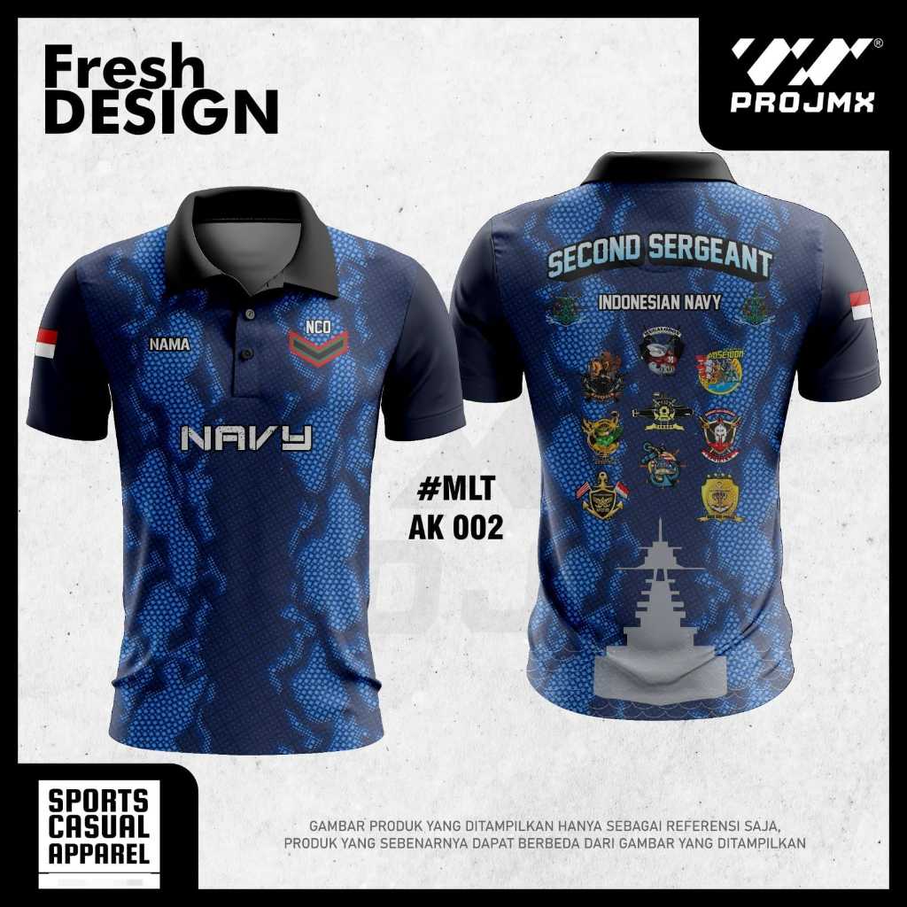 PROJMX - KAOS JERSEY MILITER SECOND SERGEANT ( BISA CUSTOM )