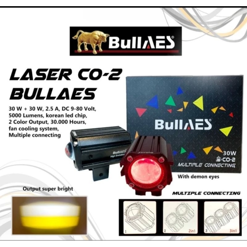 Mini Laser Bullaes Co-2 30Watt With Devil Eyes