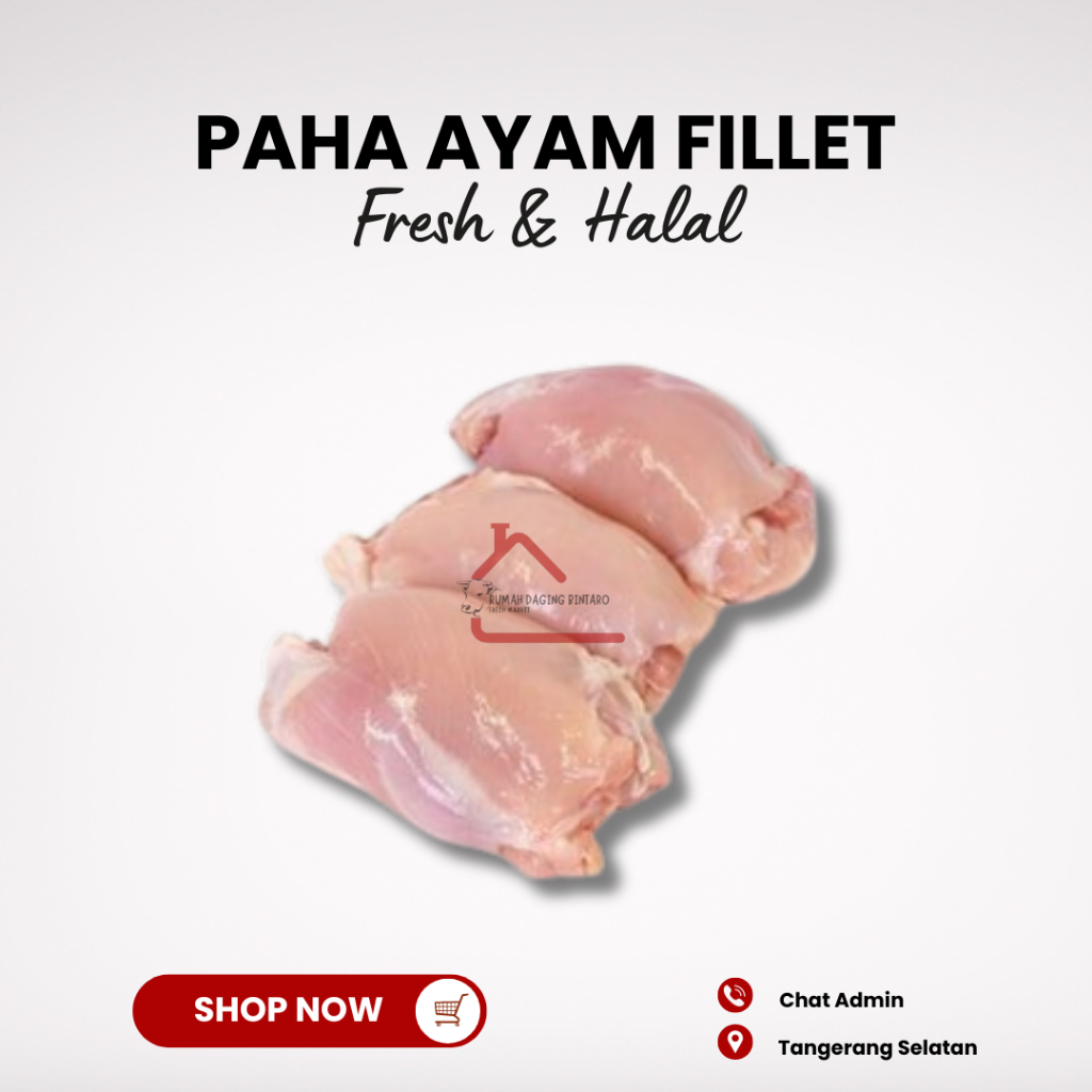 

Daging Ayam Paha Fillet Boneless Fresh Halal 1kg Tangerang Selatan