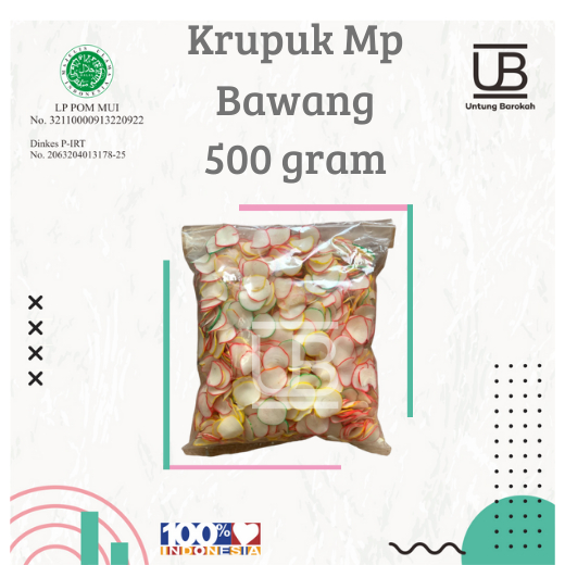 

KERUPUK MP BAWANG (MENTAH) 500 Gram