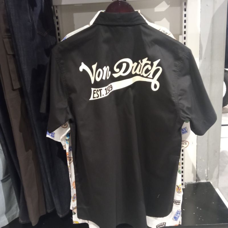 KEMEJA VON DUTCH ORIGINAL NEW - BLACK