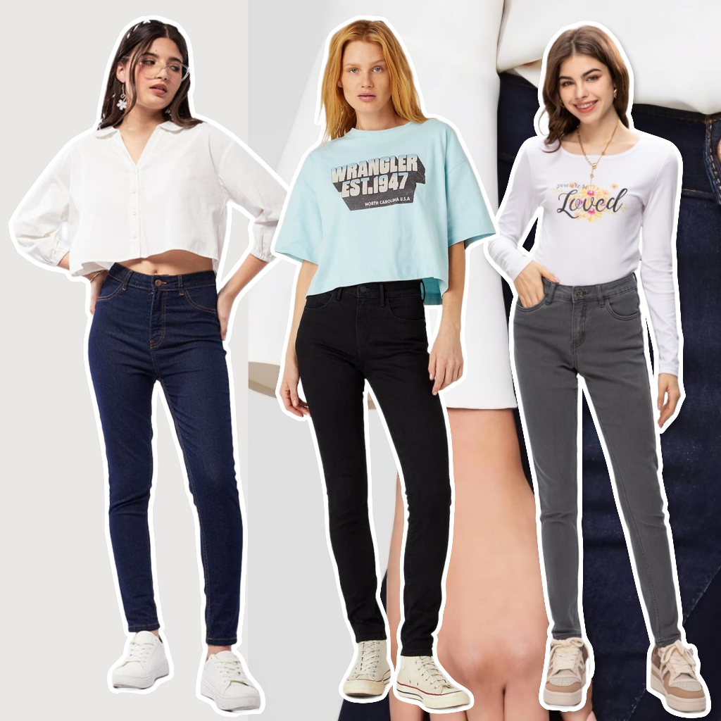 Celana Panjang Highwaist Jeans Wanita Loft Wrg Denim Cewek