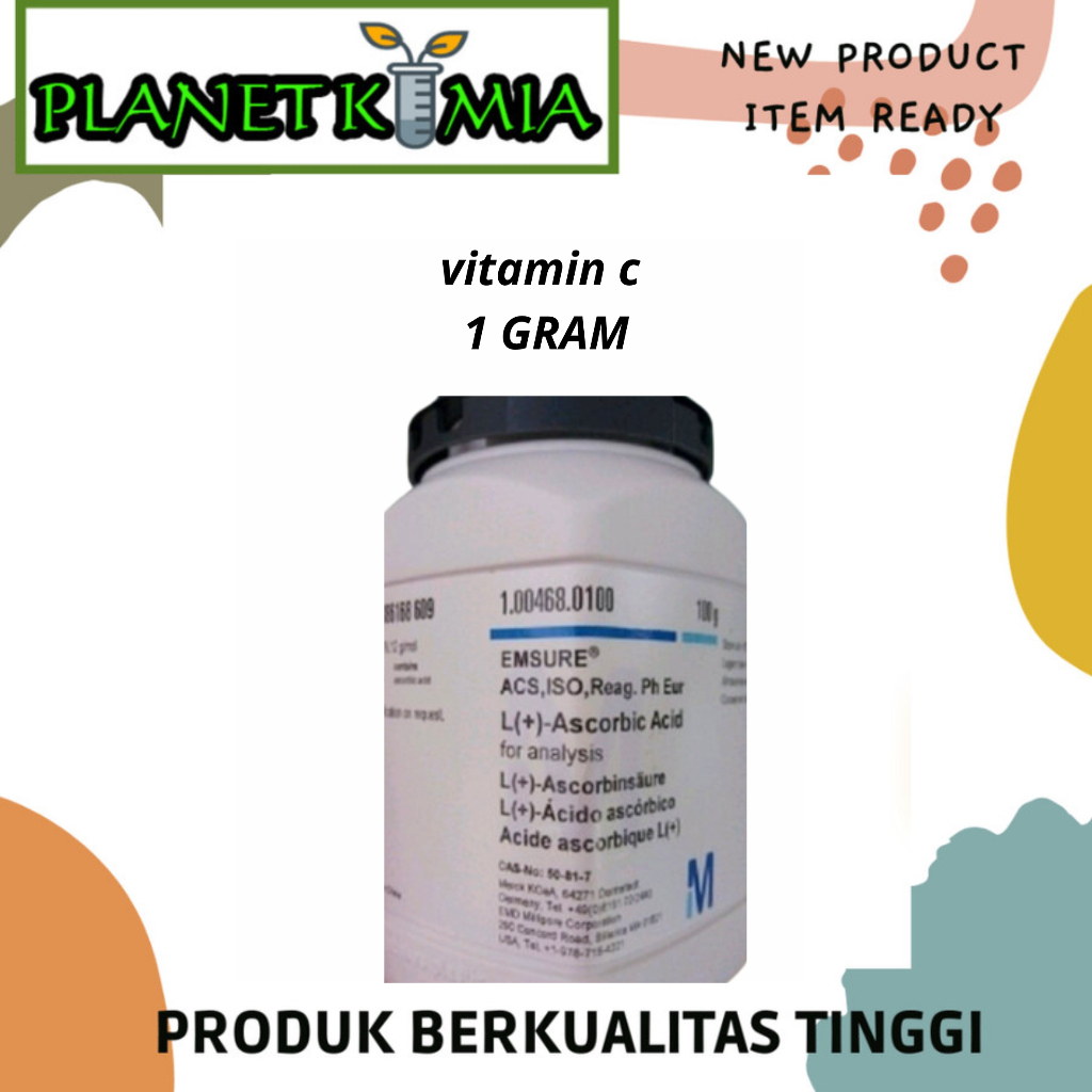 Ascorbic Acid / Asam Askorbat / Vitamin C Pro Analisa Merck 1 Gram