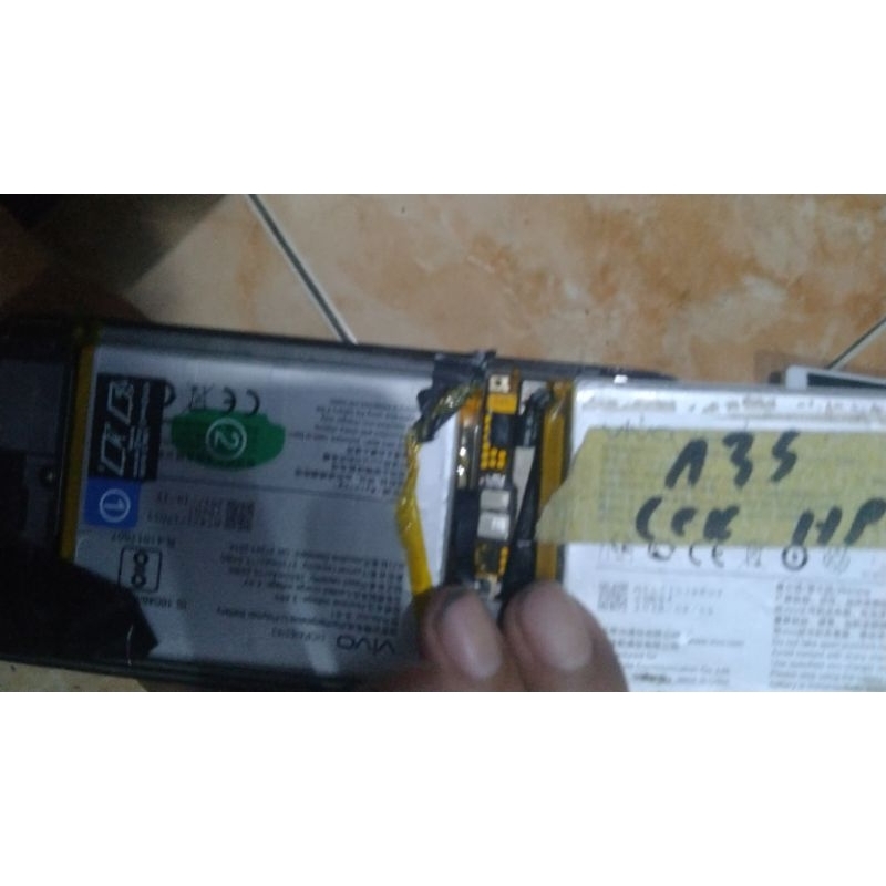 lcd tc retak hp Vivo y55s y55 minus retak