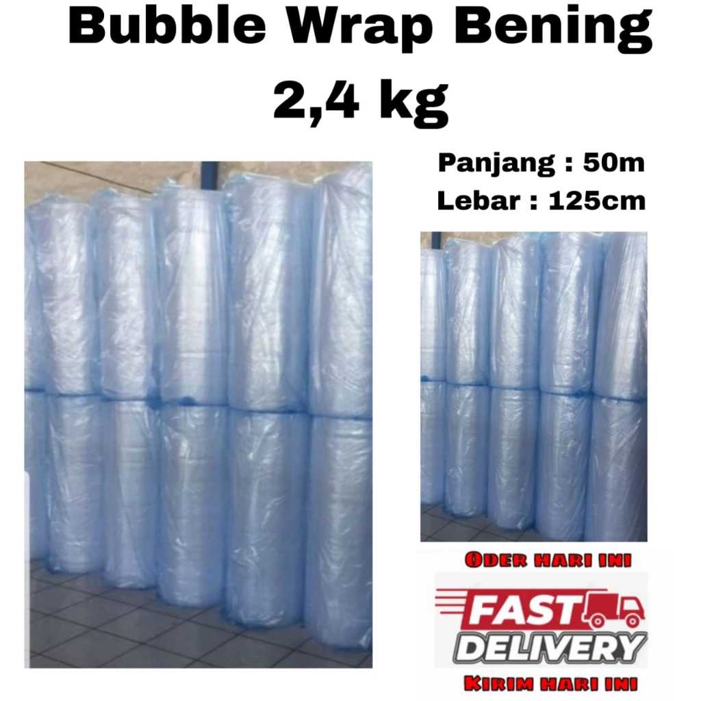 

Bubble Wrap Bening 125cm x 50m 2,4kg