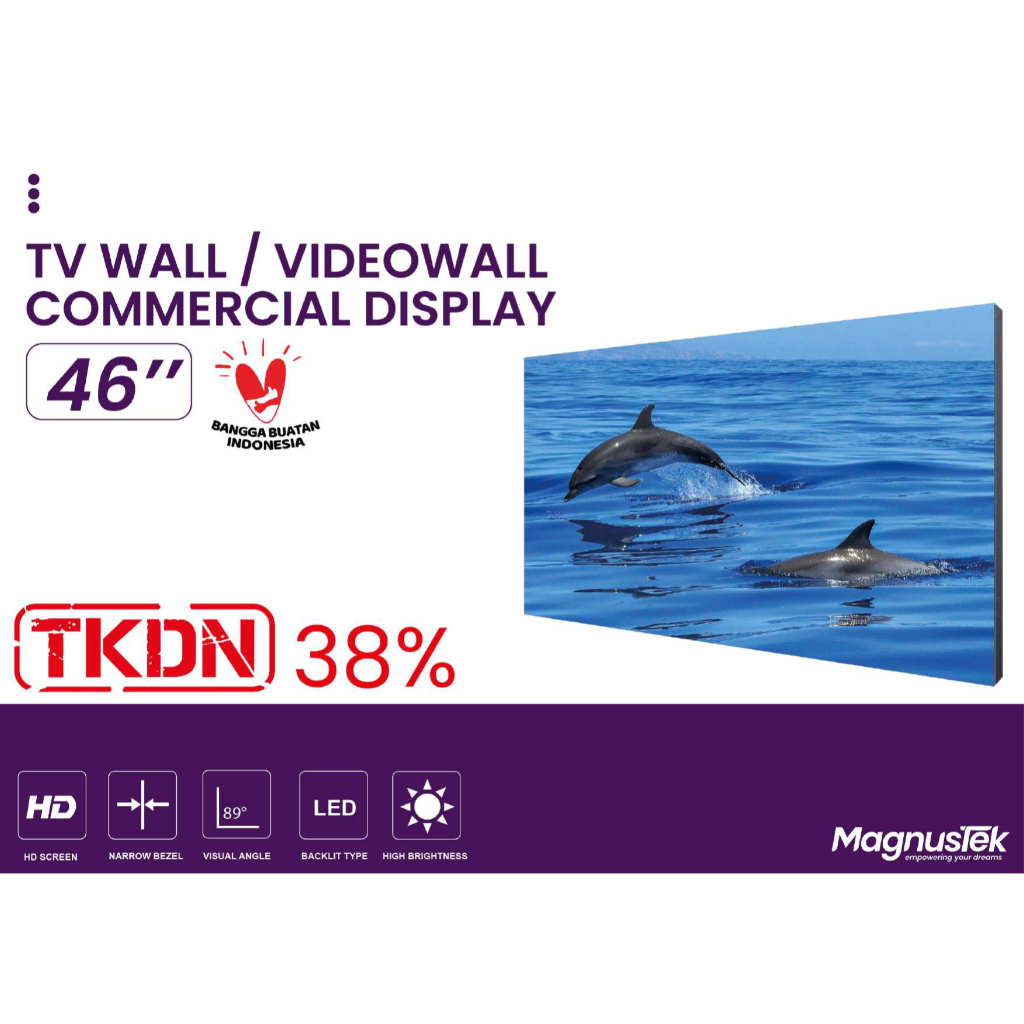 MAGNUSTEK 46 INCH TV WALL / VIDEOWALL COMMERCIAL DISPLAY