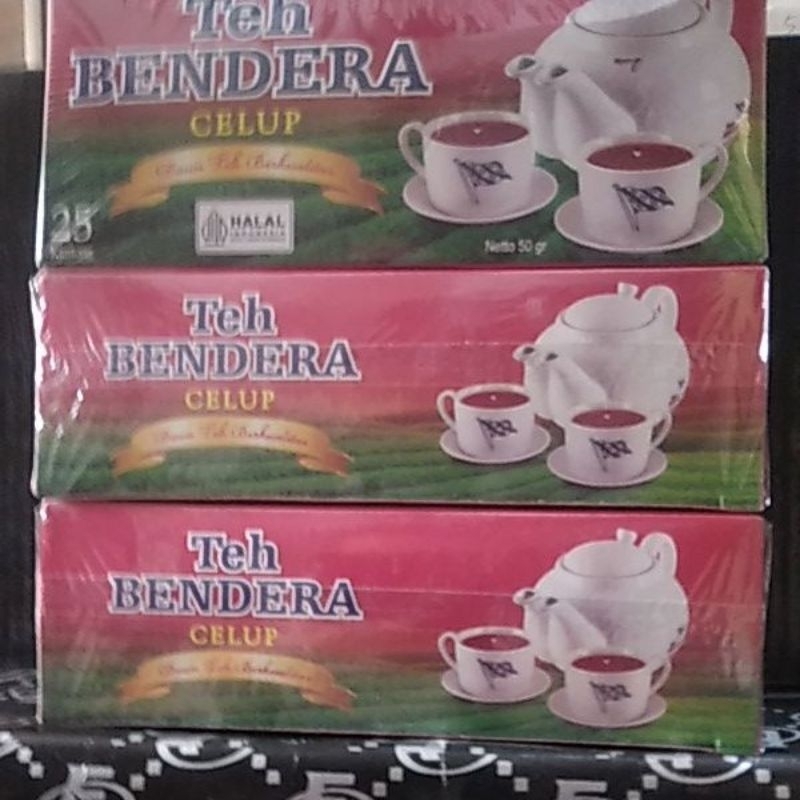 

Teh bendera celup 1 pak isi 25 kantong