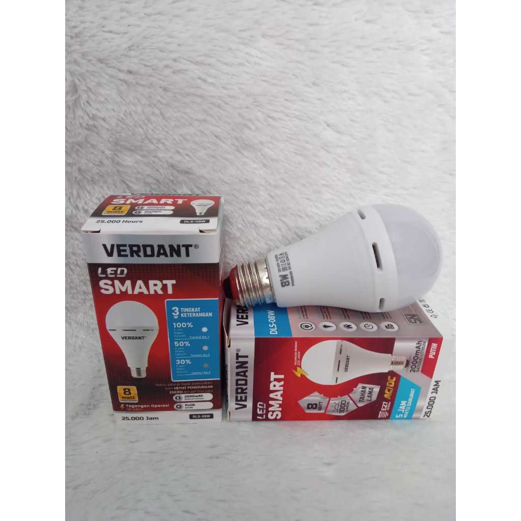 Lampu LED Emergency Verdant 8 Watt Terjangkau
