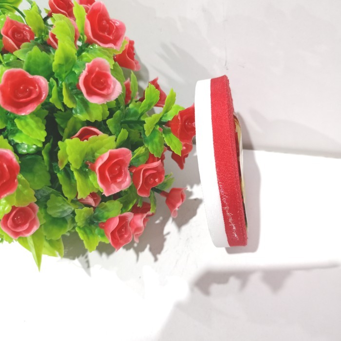 

Pita Merah Putih 1/2" (1,5cm) / Pita Satin Merah Putih Per Roll