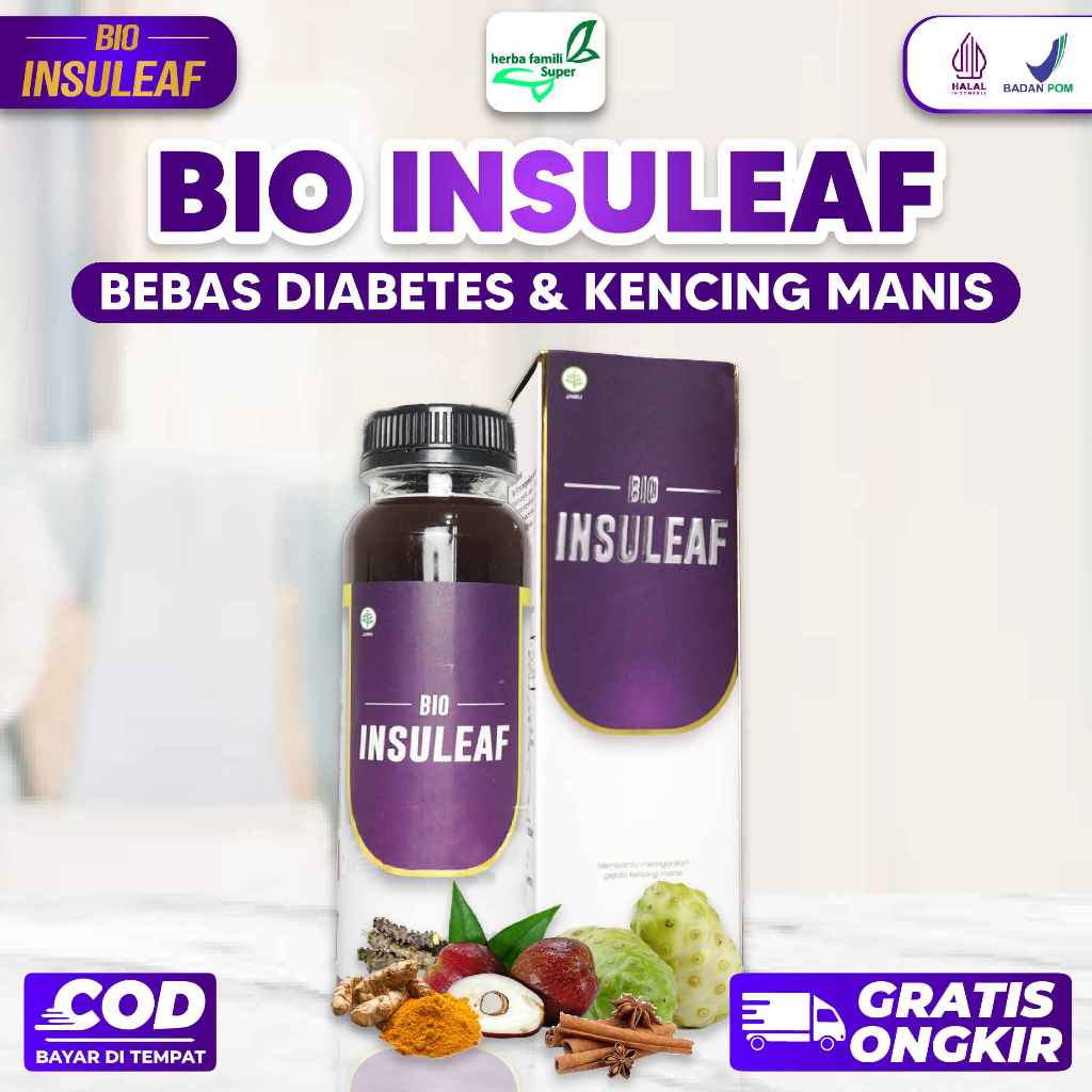 

[GROSIR] BIO INSULEAF Herbal Obat Kencing Manis & Diabetes100% Original