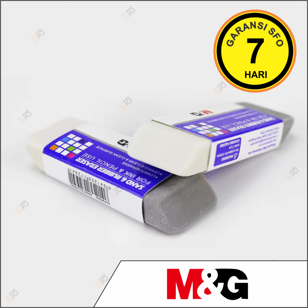 

Penghapus Pulpen M&G Besar - Large Sand Rubber Eraser For Ink - SFO Semarang Official