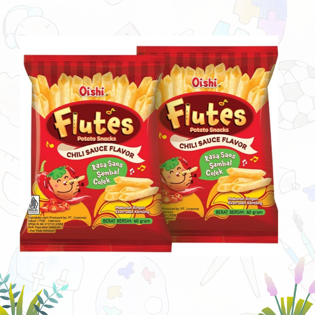 

Oishi Flutes Rasa Saos Sambal Colek 10x16gr (Renceng)