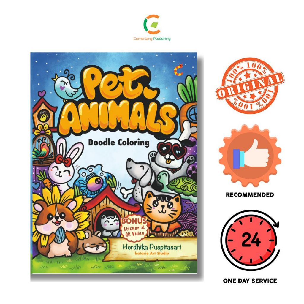 BUKU ANAK : DOODLE ART : PET ANIMALS