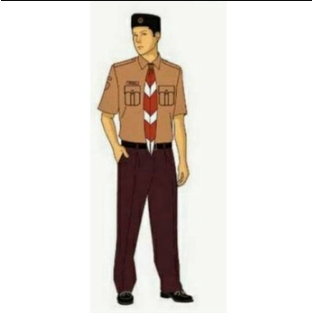 SERAGAM PRAMUKA PEMBINA LAKI LAKI /SERAGAM PRAMUKA GURU /SERAGAM PRAMUKA PNS/PEMBINA RAPILO