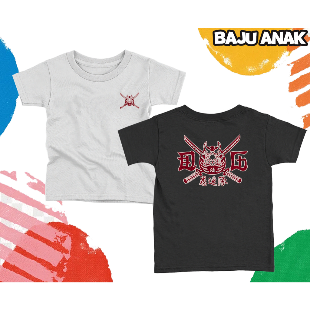 BajuMantaap [ Bisa COD ] Baju Anak New High And Low The Worst - Tshirt Daruma Ikka - Baju Suzuran Ho