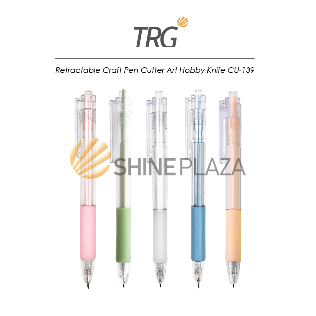 

TRG Retractable Craft Pen Cutter Art Hobby Knife CU-139 - Pisau Seni Ukir Kerajinan Tangan TRG