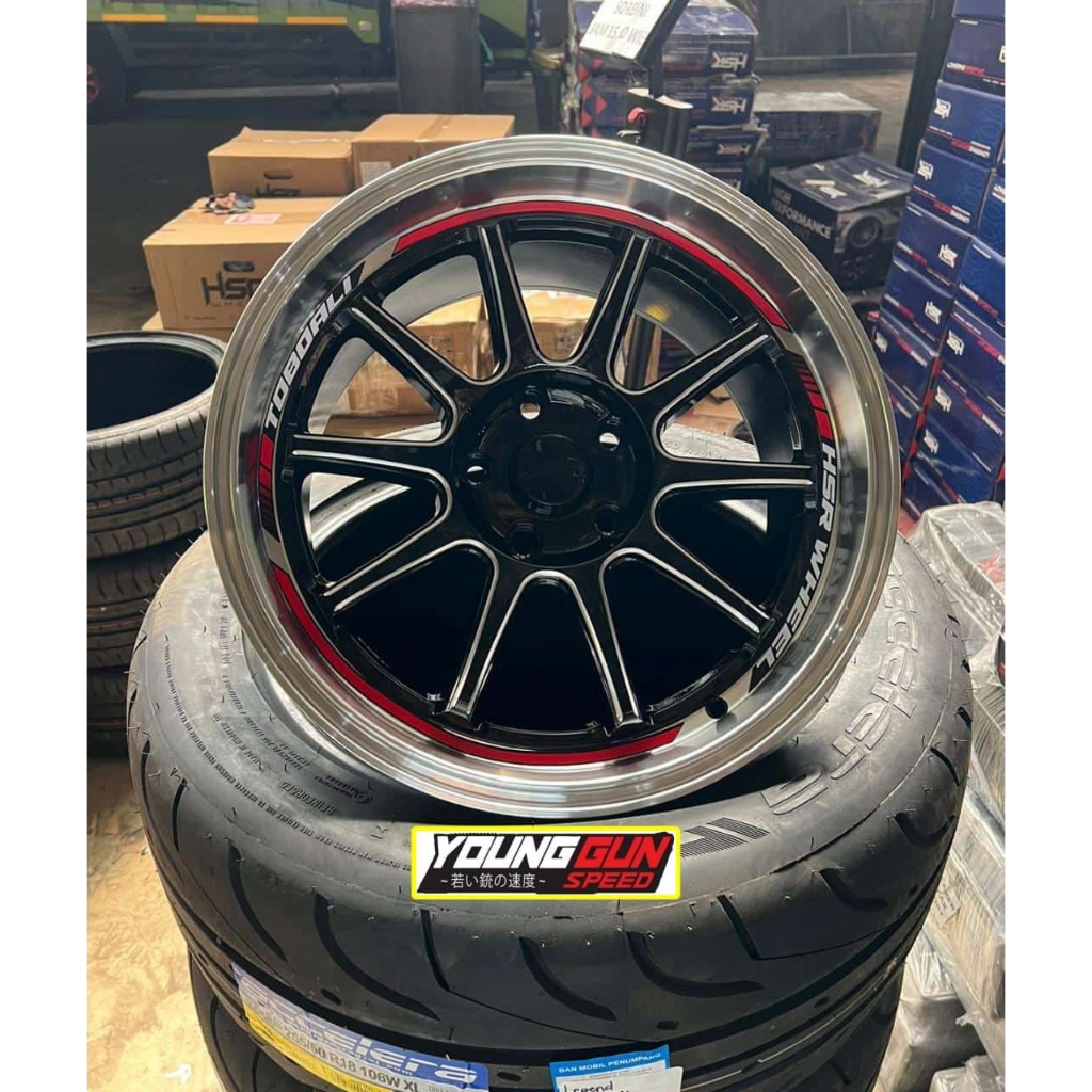 velg hsr 17 5x114,3 TOBOALI HSR R17X85 H5X114,3 ET22 MOBIL INNOVA/NISSAN JUKE/XPANDER/CIVIC