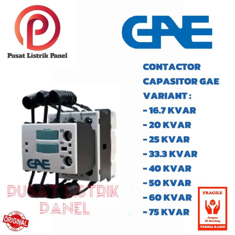 CONTACTOR Capasitor GAE 100 KVAR/ORIGINAL
