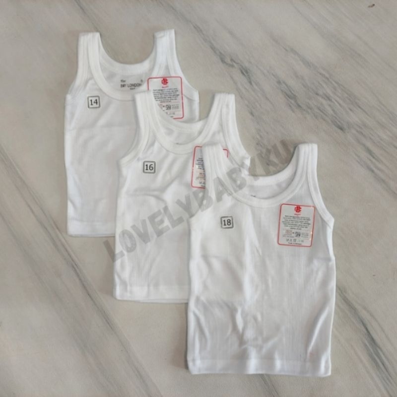 ORIGINAL KAOS DALAM BOY LONDON BUKAN REJECT AN / SINGLET PUTIH POLOS / KAOS DALAM ANAK BERKUALITAS