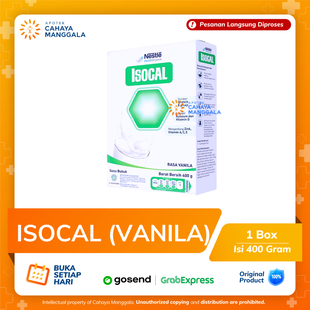 

ISOCAL SUSU BUBUK RASA VANILA 400 GR