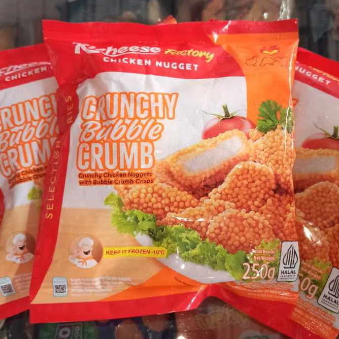 

Richeese Crunchy Bubble Crumb 250 gr | Richeese Nugget Krispi 250 gr | Naget Krispi Renyah 250 gr