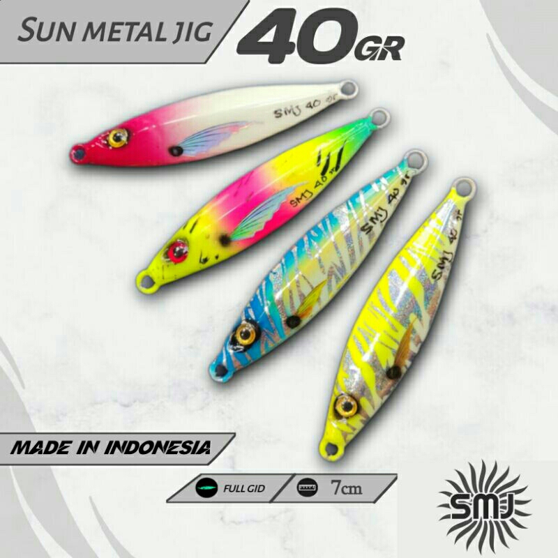 mikro jig 40 gram#metal jig 40 gram metal jig full gid umpan pancing metal jig fosfor5