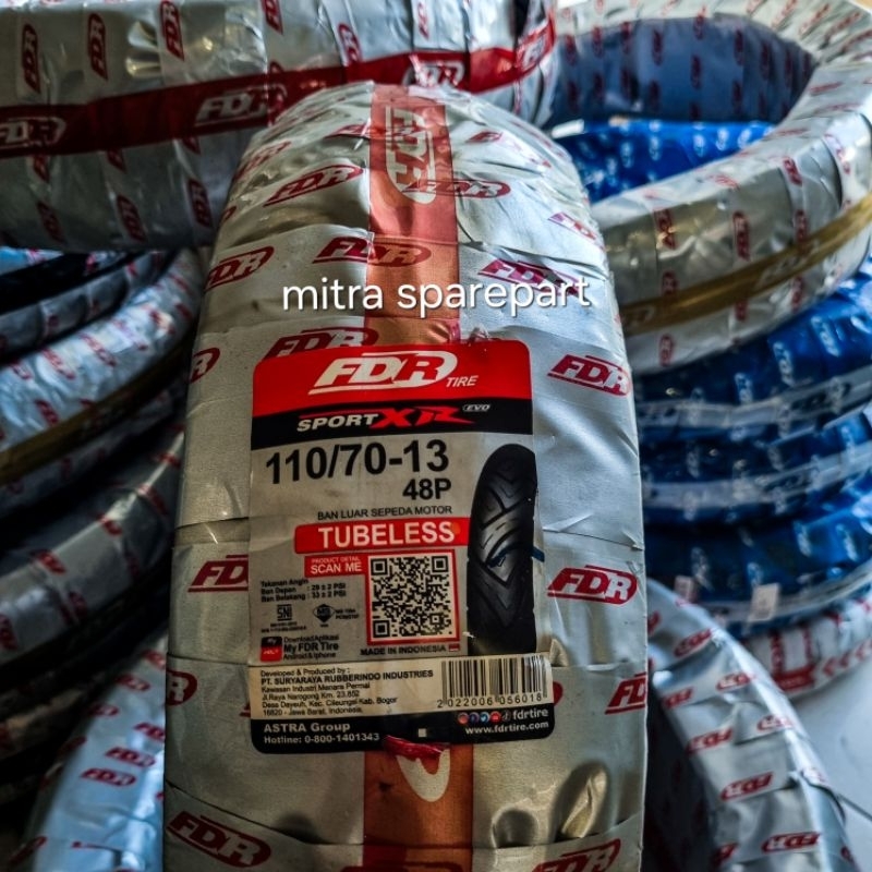 Ban Luar Tubeless [FDR] Sport Xr.Evo 110/70-13- Ban Nmax Depan