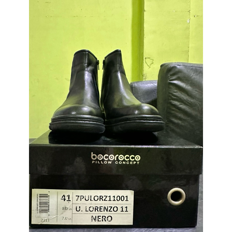 Sepatu Pria Bocorocco / Sepatu boot bocorocco / Sepatu kulit asli original/ Bocorocco Lorenzo 11 ner